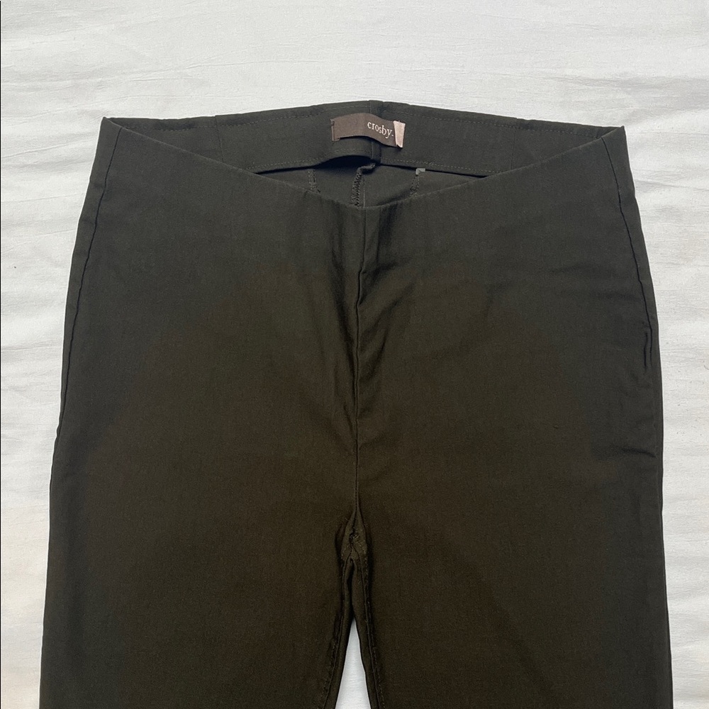Crosby Stretchy Dark Olive Women’s Pants